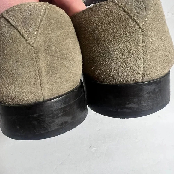 John Varvatos Men's Taupe Suede Wingtip Oxfords Size 11.5 - Picture 10 of 11